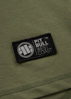 Longsleeve z kapturem Heavyweight SMALL LOGO Oliwkowy - kup z Pit Bull West Coast Oficjalny Sklep 