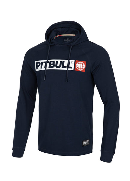 Longsleeve z kapturem Heavyweight HILLTOP Granatowy - kup z Pit Bull West Coast Oficjalny Sklep 