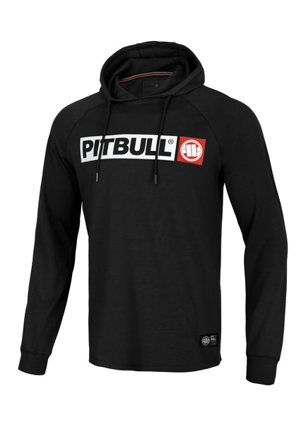 Longsleeve z kapturem Heavyweight HILLTOP Czarny - kup z Pit Bull West Coast Oficjalny Sklep 