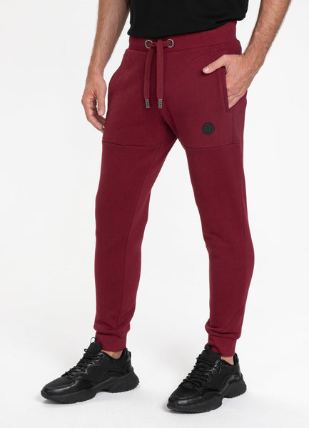 SPODNIE DRESOWE SMALL LOGO BURGUNDOWE - kup z Pit Bull West Coast Oficjalny Sklep 