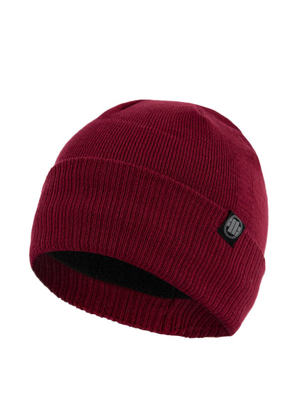 SMALL LOGO CZAPKA ZIMOWA BURGUND - kup z Pit Bull West Coast Oficjalny Sklep