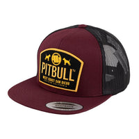 CZAPKA SNAPBACK MESH DOGS BURGUND - kup z Pit Bull West Coast Oficjalny Sklep
