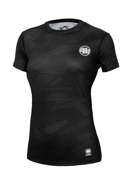 Koszulka Techniczna Damska Mesh SHU SMALL LOGO Czarna - kup z Pit Bull West Coast Oficjalny Sklep 