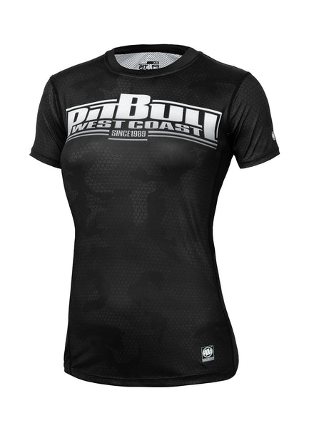 Koszulka Techniczna Damska Mesh NET BOXING All Black Camo - kup z Pit Bull West Coast Oficjalny Sklep 