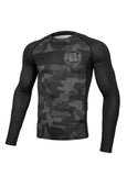 Rashguard longsleeve fitted DILLARD CASINO Szary Camo - kup z Pit Bull West Coast Oficjalny Sklep 