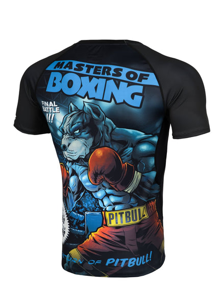 Rashguard fitted MASTER OF BOXING Czarny - kup z Pit Bull West Coast Oficjalny Sklep 