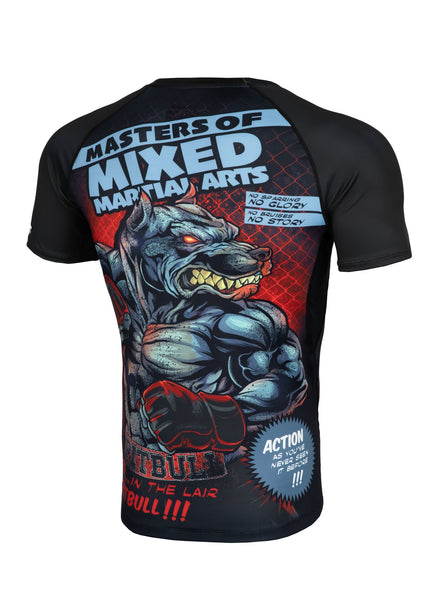Rashguard fitted MASTER OF MMA Czarny - kup z Pit Bull West Coast Oficjalny Sklep 