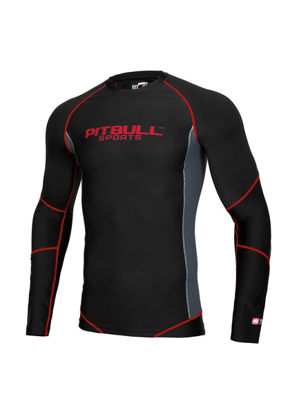 LONGSLEEVE RASHGUARD PRO PLUS Czerwony - kup z Pit Bull West Coast Oficjalny Sklep