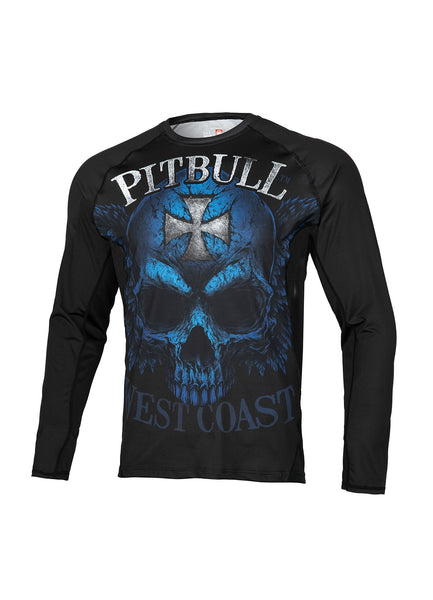 LONGSLEEVE RASHGUARD PERFORMANCE BLUE SKULL - kup z Pit Bull West Coast Oficjalny Sklep
