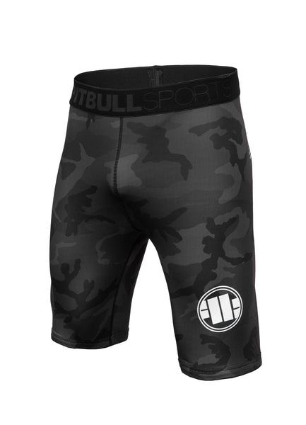 Spodenki kompresyjne All Black Camo