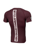 ADCC HILLTOP Short Sleeve Rashguard BURGUNDY - kup z Pit Bull West Coast Oficjalny Sklep