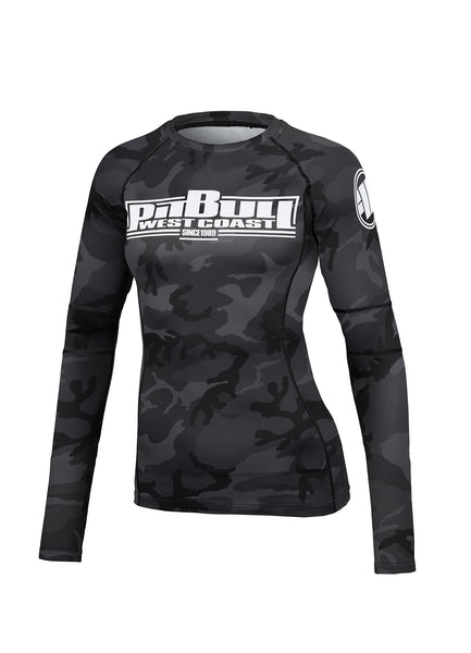 Longsleeve Rashguard damski All Black Camo