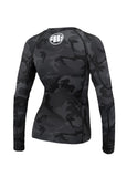 Longsleeve Rashguard damski All Black Camo