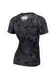 Rashguard damski All Black Camo
