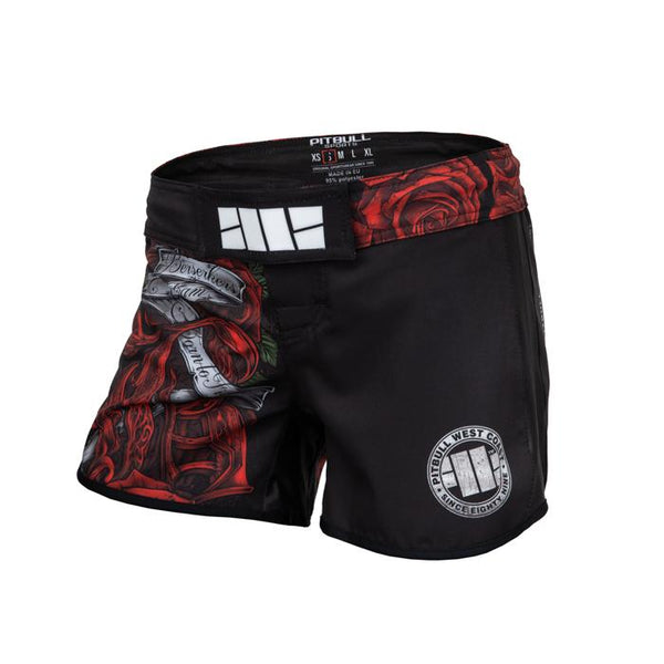 DAMSKIE SPODENKI TRENINGOWE GRAPPLING BERSERKERS ROSES - kup z Pit Bull West Coast Oficjalny Sklep
