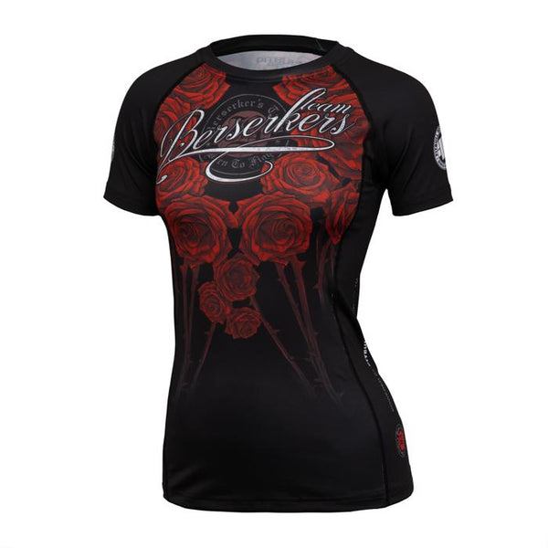 DAMSKI SHORTSLEEVE RASHGUARD BERSERKERS ROSES - kup z Pit Bull West Coast Oficjalny Sklep